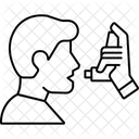 Asthme Respiration Inhalateur Icône