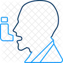 Asthme Respiration Inhalateur Icône
