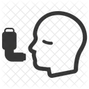 Asthme Respiration Inhalateur Icône