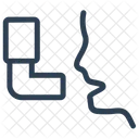 Asthme Respiration Inhalateur Icône