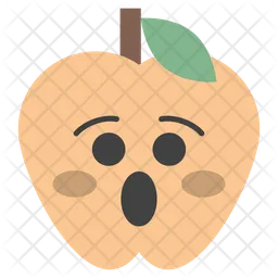 Astonished Apple Emoji Icon