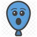 Astonished Balloon Balloon Face Emoticon Icon