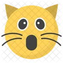 Astonished Cat Face  Icon