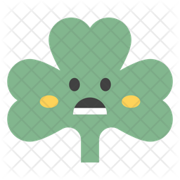 Astonished Coriander Emoji Icon