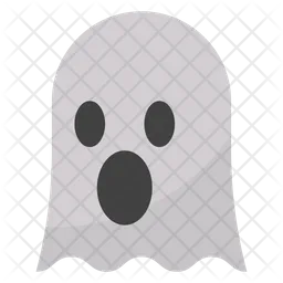 Astonished Ghost Emoji Icon