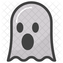Astonished Ghost Emoji Icon