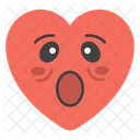 Astonished Heart Emoji  Icon