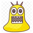 Astonished Monster Creature Monster Face Icon