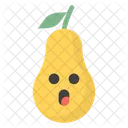 Astonished Pear Face  Icon
