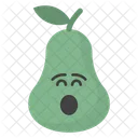 Astonished Pear Face  Icon