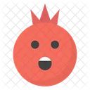 Astonished Pomegranate Face  Icon