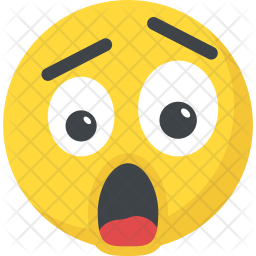 Astonished Smiley Icon - Download in Flat Style