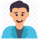 Astonished Boy Child Schoolboy Icon