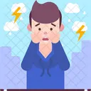 Astraphobia Fear Of Thunderstorm Icon