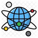 Galaxy Cosmos Revolving Planets Icon