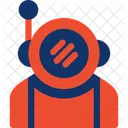 Astronaut Space Exploration Icon