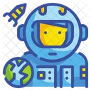 Astronaut Space Galaxy Icon