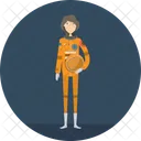 Astronaut Spaceman Science Icon