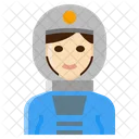 Astronaut Space Woman Occupation Female Icon