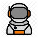 우주 비행사 우주 비행사 헬멧 직업 및 직업 아이콘