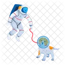 Astronaut Dog Cosmonaut Space Animal Icon