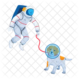 Astronaut Dog  Icon