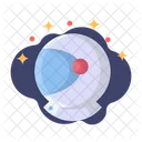 Helmet Astronaut Galaxy Icon