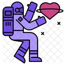 Space Love Heart Icon