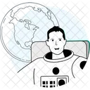 Astronaut Spaceman Cosmos Icon
