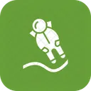 Astronauta Aterrizando Icono