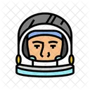 Astronauta Mascara Rosto Ícone
