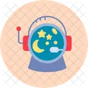 Astronautenhelm Astronaut Astronomie Symbol