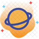 Astronomie Planeten Saturn Icon