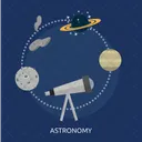 Astronomy Galaxy Education Icon