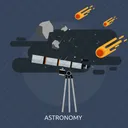 Astronomy Space Telescope Icon