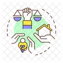 Right Law Freedom Icon