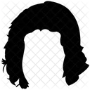 Asymmetrischer Haarschnitt  Symbol