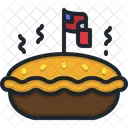 Torta Estados Unidos Da America Bolo Pais Bandeira Ícone