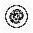 At Circle Symbol Icon