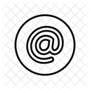 At Circle Symbol Icon