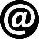 At Symbol Inside A Circle At Symbol Email Icon