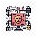 Virus D Do S D Do S Ataque Con Cohetes Icono