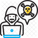 Ataque Personal Pirateria Informatica Ciberdelito Dano Fuga De Datos Personales Comentario Abusivo Comentario Icon