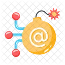 Ataque De E Mail Fraude De E Mail Hack De E Mail Icon