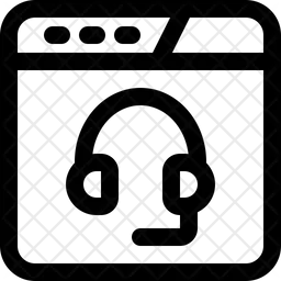 Atención al cliente en línea  Icono
