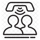 Chamada de atendimento ao cliente  Ícone