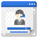 Atendimento ao cliente on-line  Ícone