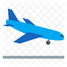 Aterrizaje de avión  Icono