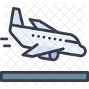 Aterrizaje Avion Avion Icono