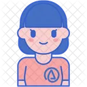 Atheist Woman  Icon